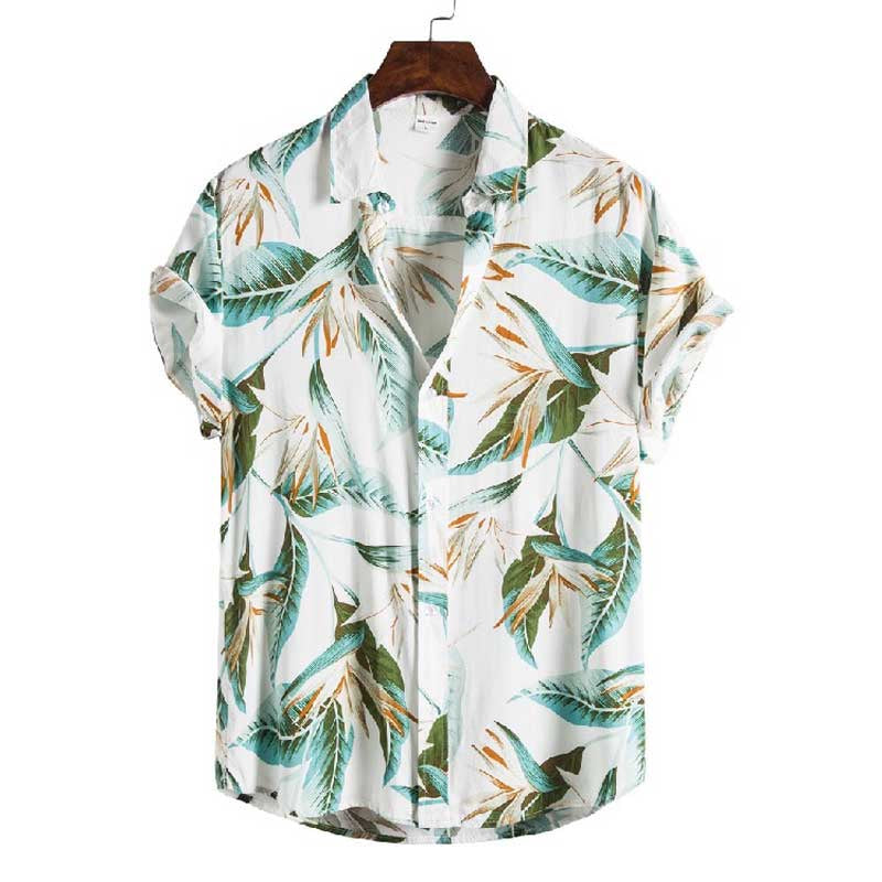 Chemise Hawaienne Floraison Blanche