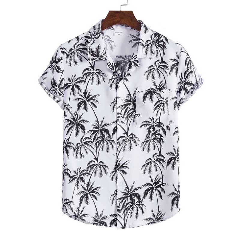 Chemise Hawaienne Palmiers d'Encre