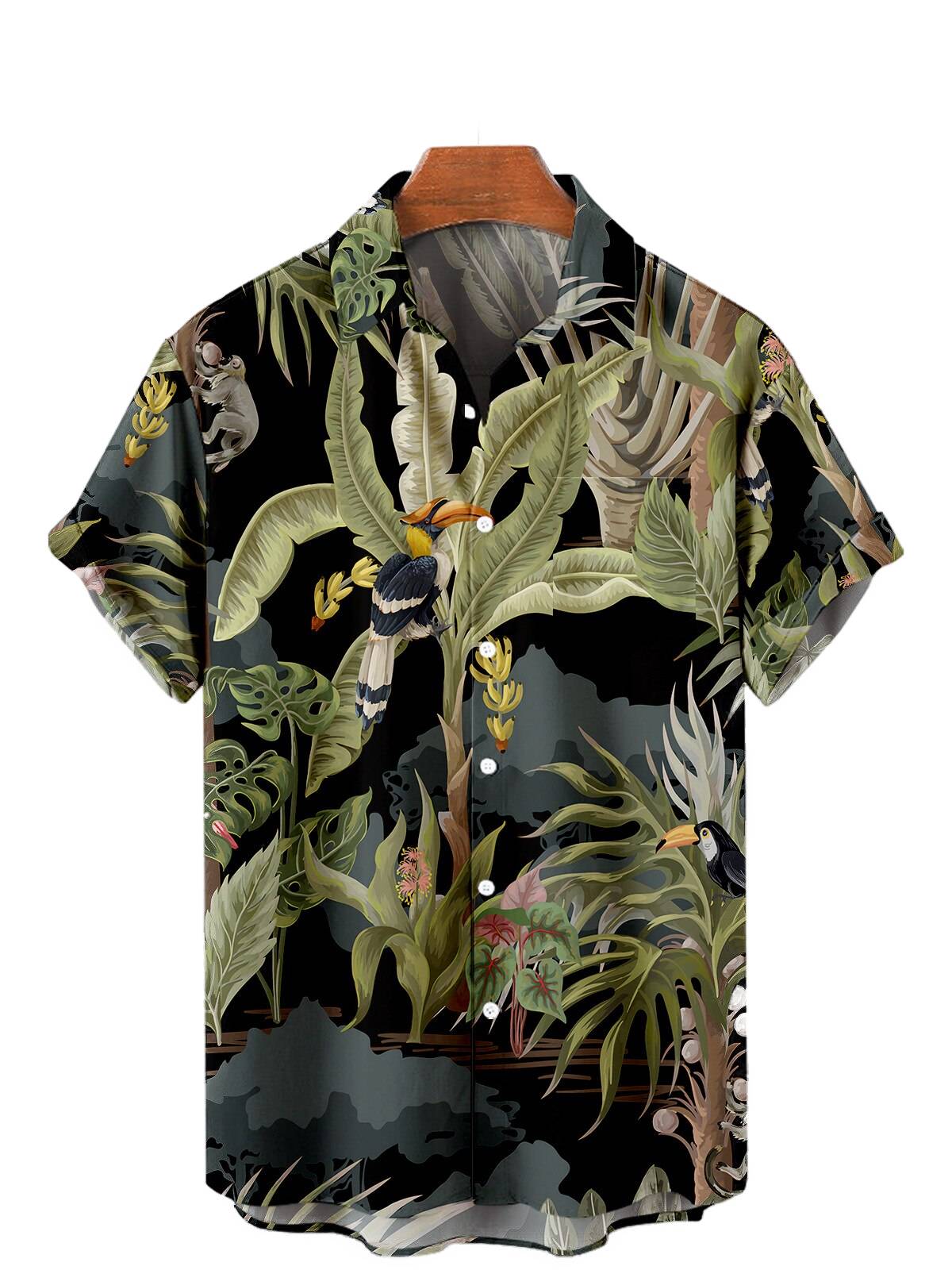Chemise Hawaienne Faune et Bananiers