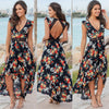 Robe Fleurie Dentelle et Col V