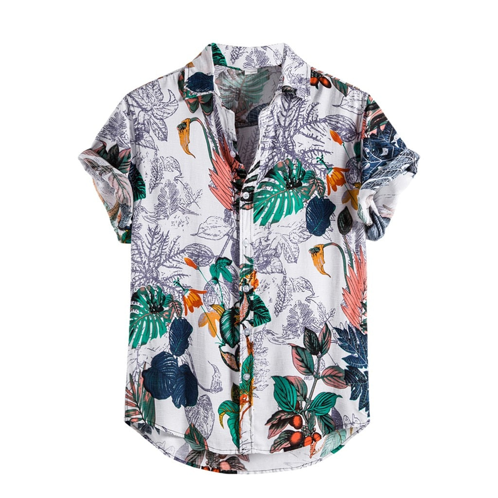 Chemise Hawaienne Tropiques Hivernaux <br> en Lin
