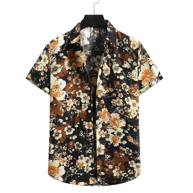 Chemise Hawaienne Jungle Dorée