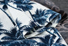 Chemise Hawaienne Blanche Palmiers Bleus