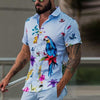 Chemise Hawaienne Perroquets et Orchidées