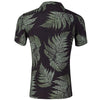 Chemise Hawaienne Noire Fougère Tropicale