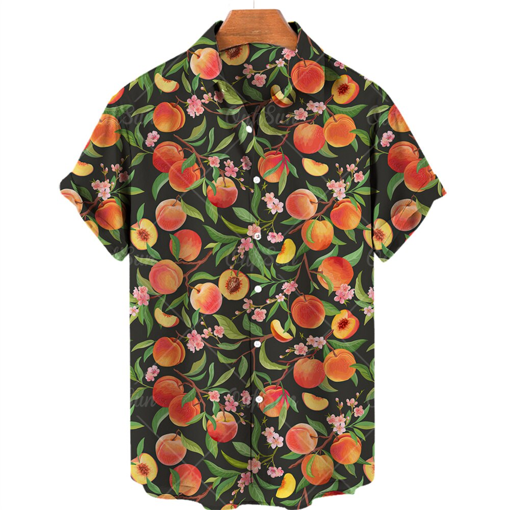 Chemise Hawaienne Pêcher Originel