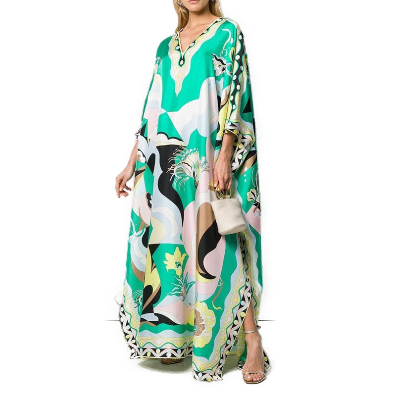 Robe Ample Fleurie Exotique