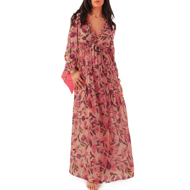 Robes Fleuries Longues en Mousseline