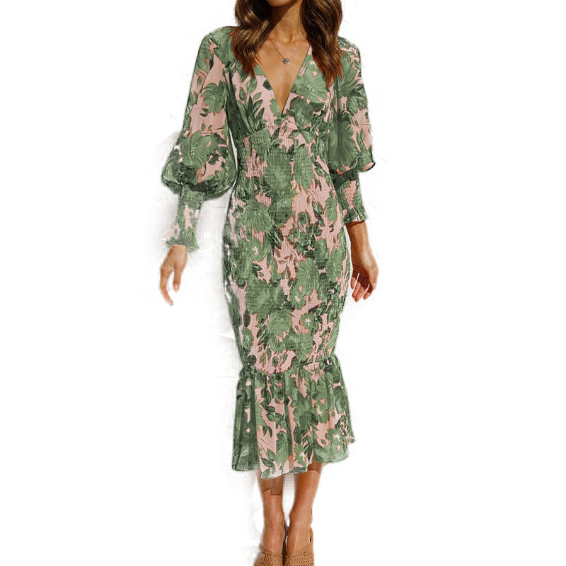 Robe Fleurie Style Flamenco