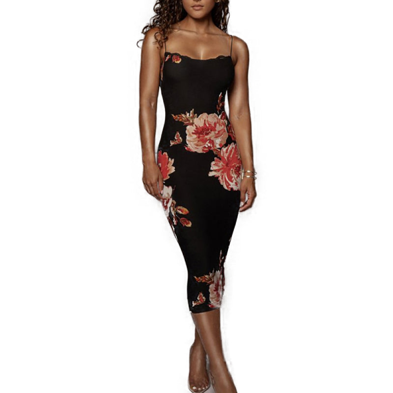 Robe Fleurie de Soirée <br> Moulante