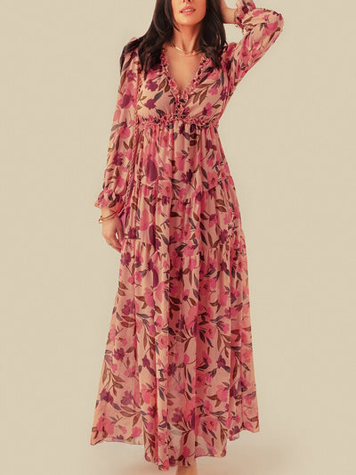 Robes Fleuries Longues en Mousseline
