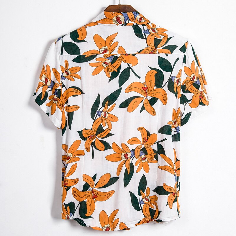 Chemise Hawaienne Fleurie au Frangipanier