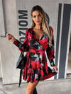 Robe Fleurie Portefeuille Cache Coeur